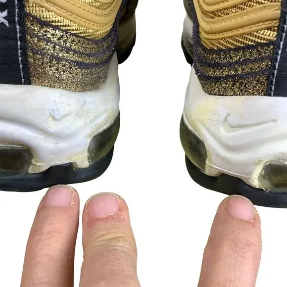 Nike Air Max 97 Golden Gals Metallic Gold Sneakers DO5881-700 Womens 5.5 - Picture 9 of 10